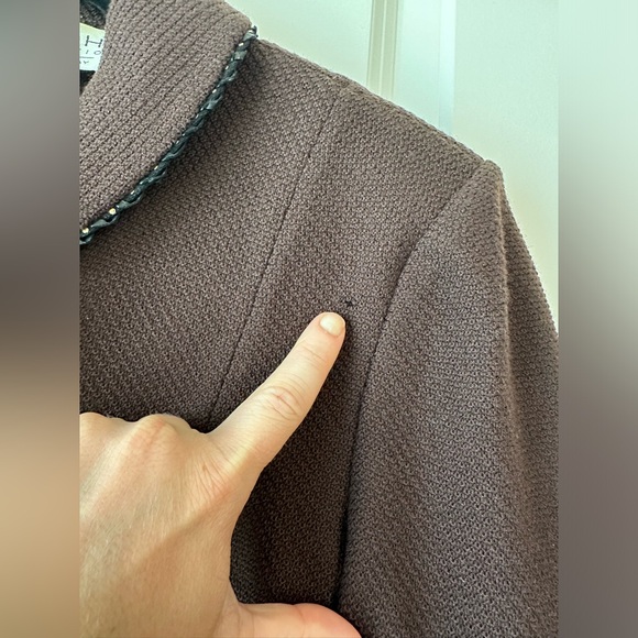 St. John Collection by Marie Gray Vintage Chocolate Brown Suit Set (Size 4) - Picture 15 of 16